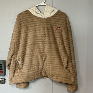 Rivalry Threads Minnesota Gophers Tan Plush Hooded Pullover with Cream Hood